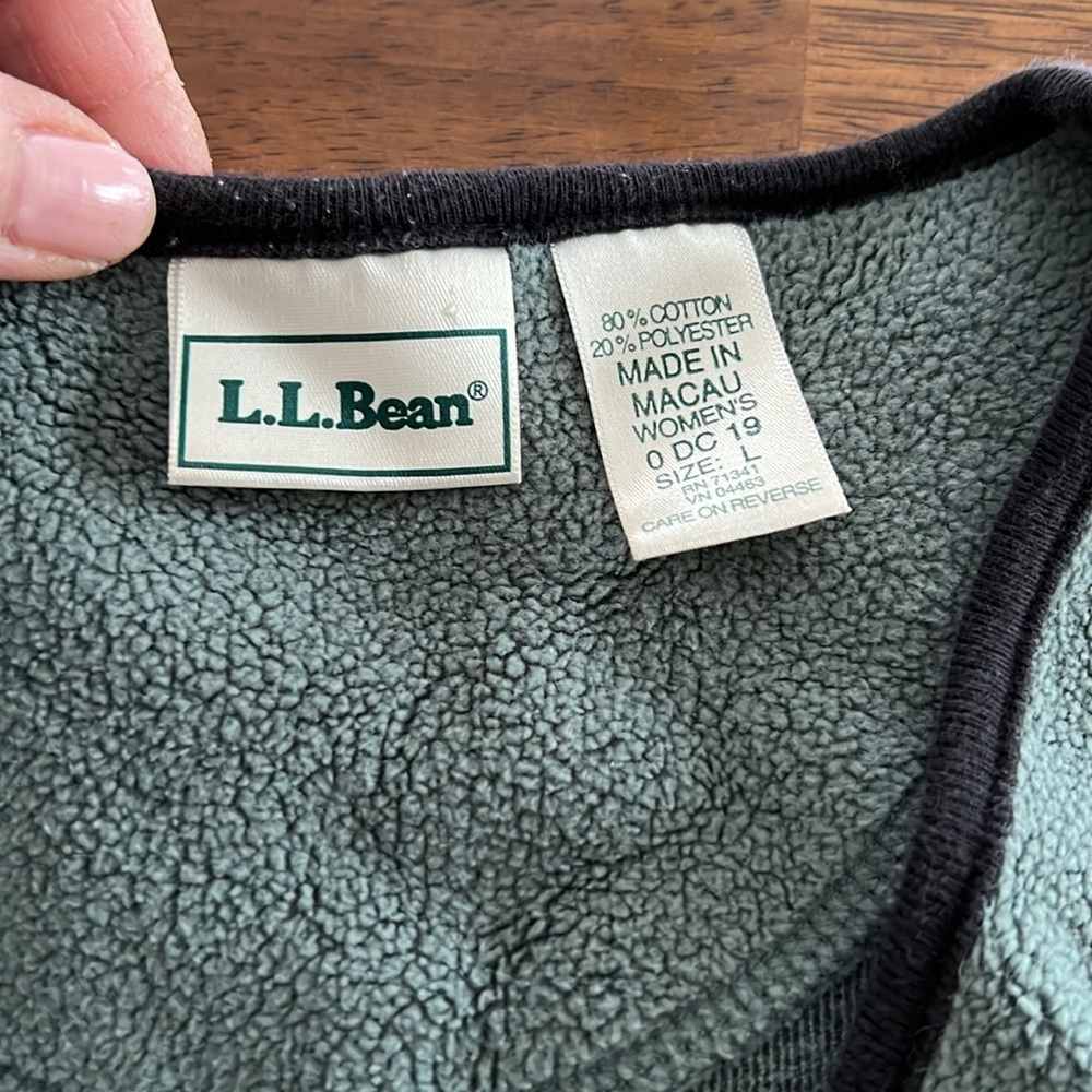 Vintage L.L. Bean Fleece Cardigan - Picture 8 of 8